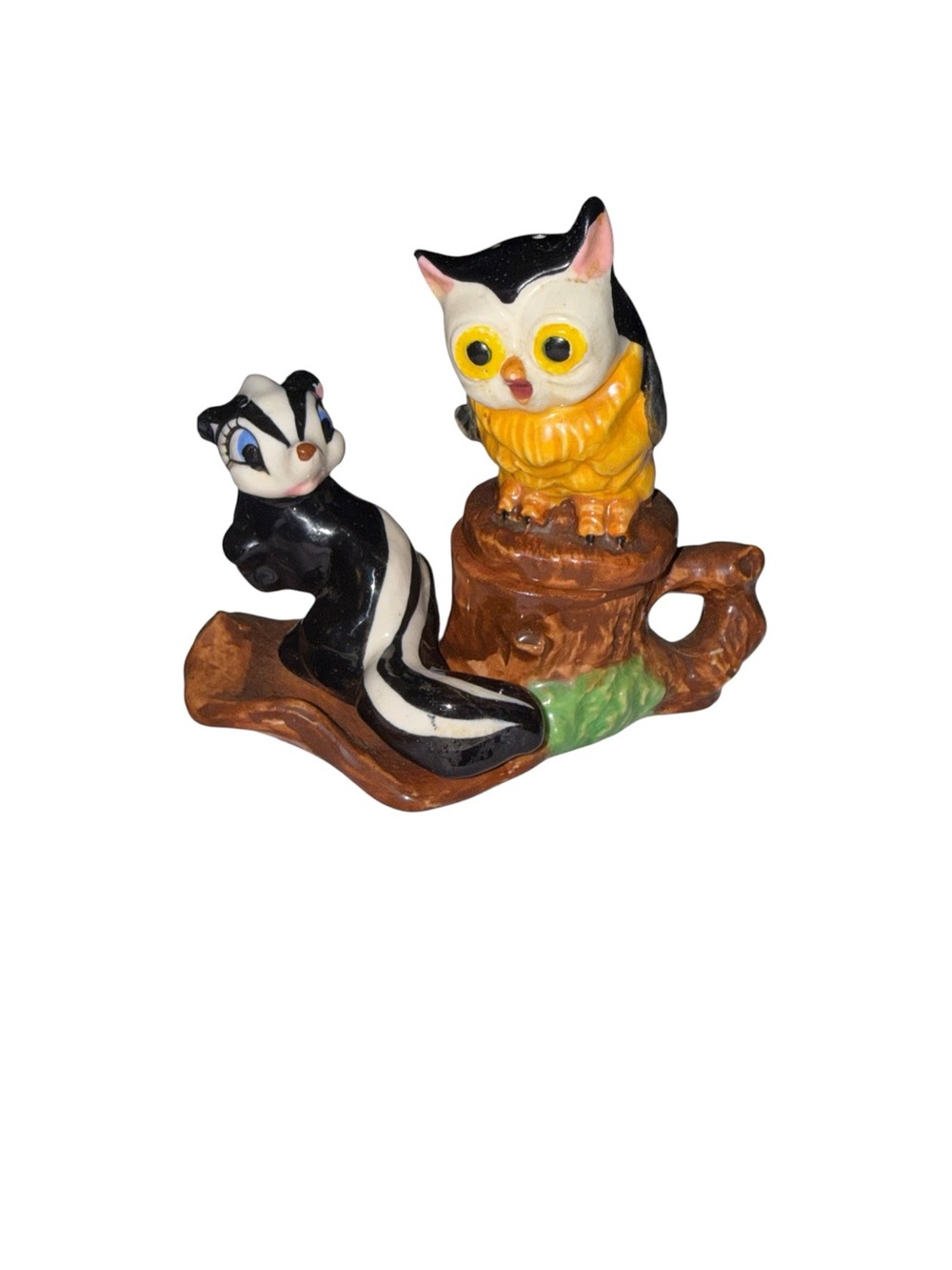 Vintage woodland condiment set